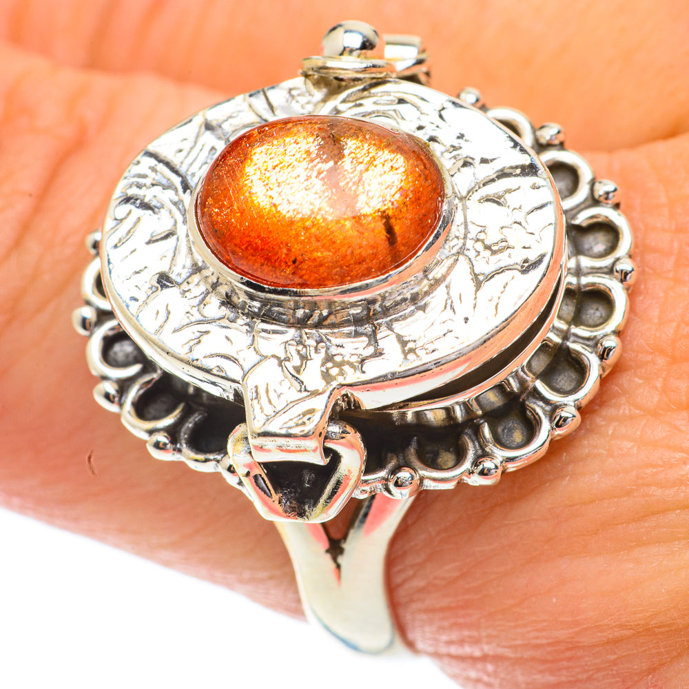 Sunstone Rings handcrafted by Anasilvercos - RING64489