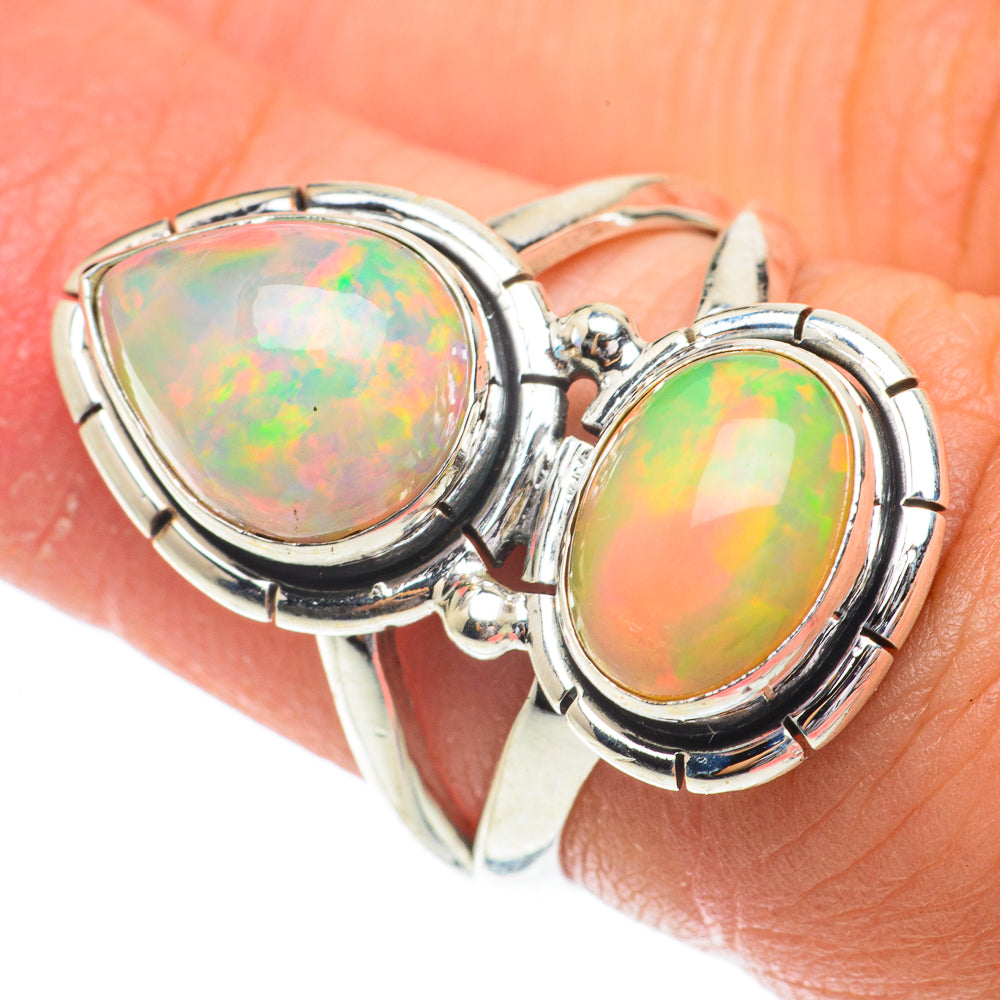 Ethiopian Opal Rings handcrafted by Anasilvercos - RING64496