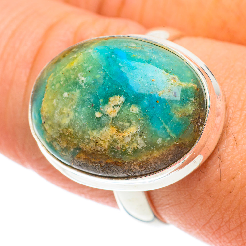 Peruvian Opal Rings handcrafted by Anasilvercos - RING64501