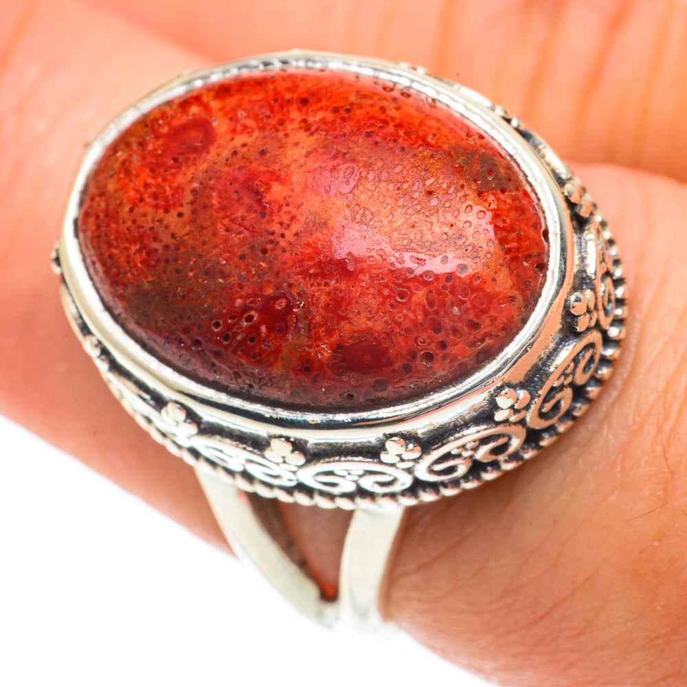 Sponge Coral Rings handcrafted by Anasilvercos - RING64509