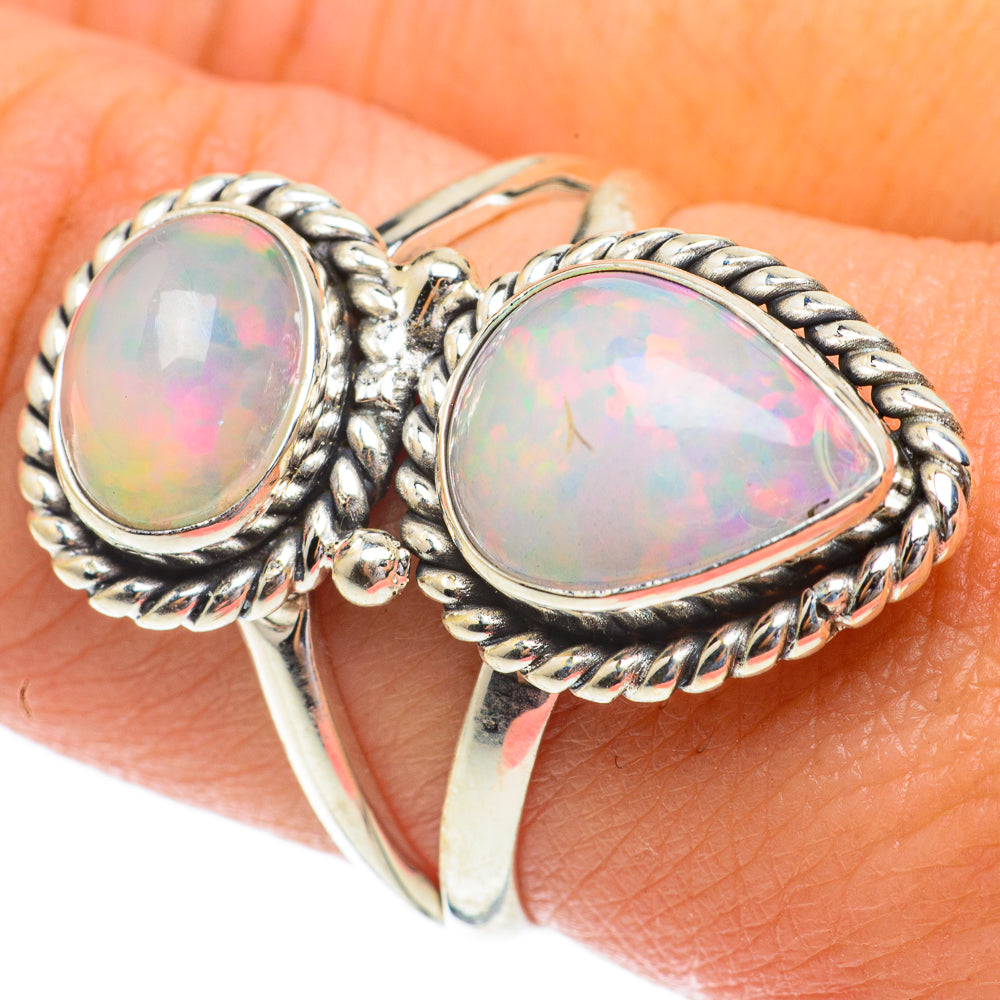 Ethiopian Opal Rings handcrafted by Anasilvercos - RING64516