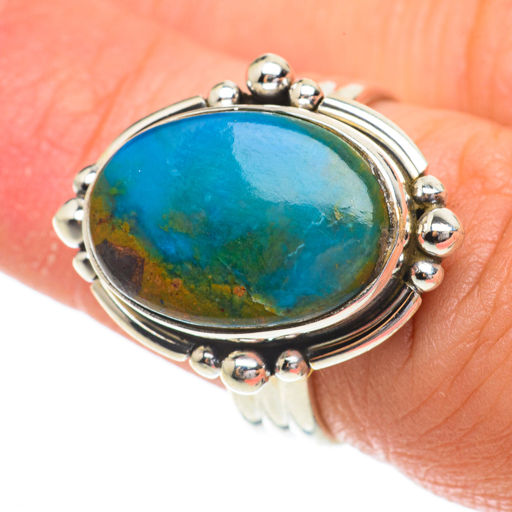 Chrysocolla Rings handcrafted by Anasilvercos - RING64520