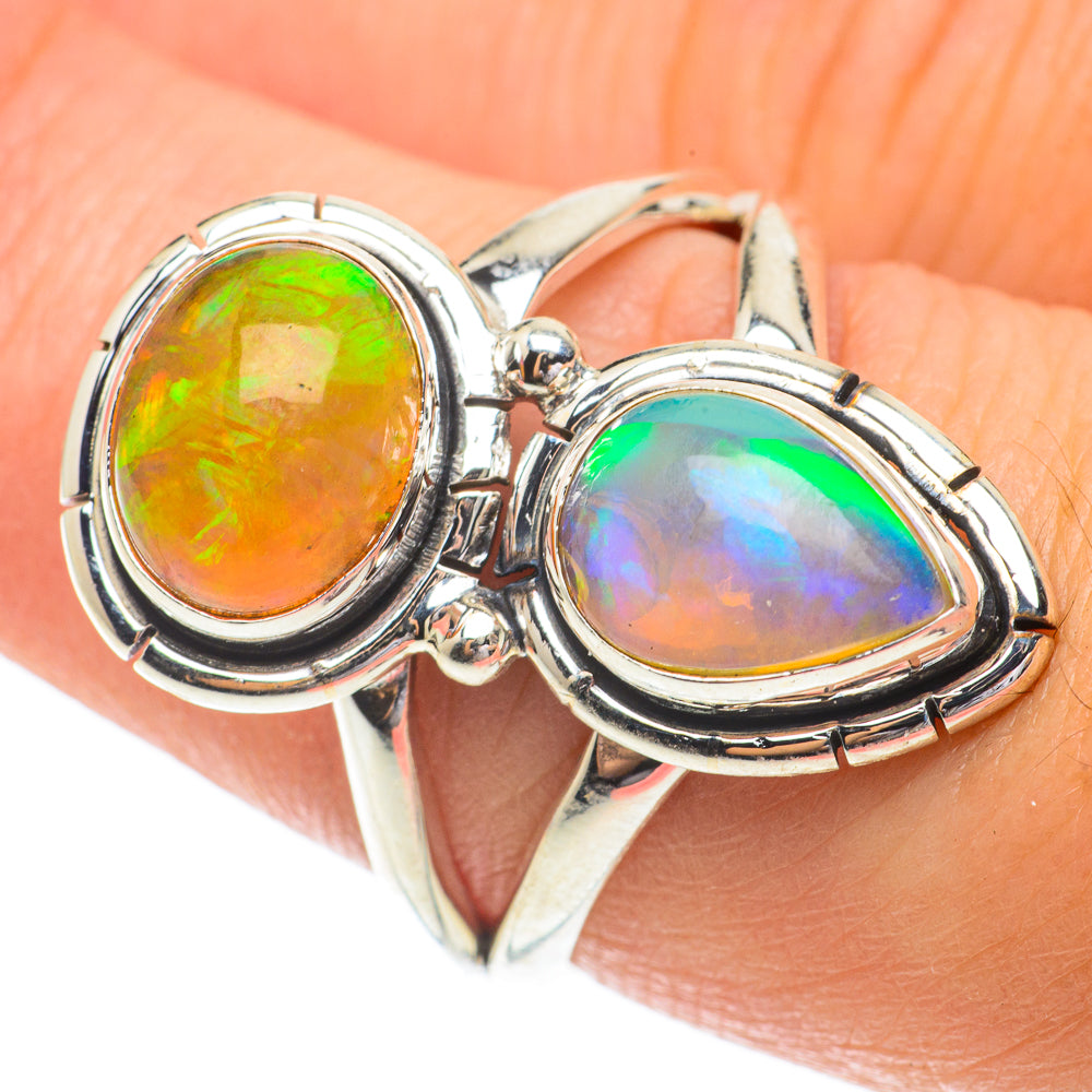 Ethiopian Opal Rings handcrafted by Anasilvercos - RING64535