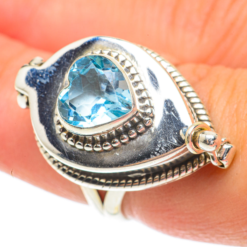 Blue Topaz Rings handcrafted by Anasilvercos - RING64539