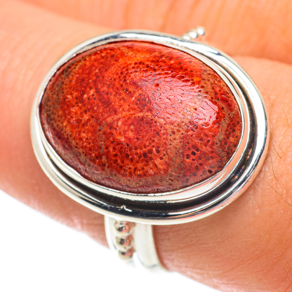 Sponge Coral Rings handcrafted by Anasilvercos - RING64545
