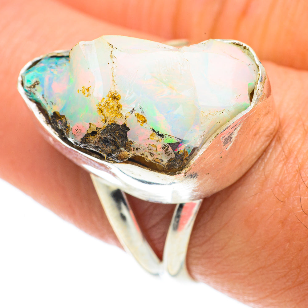 Ethiopian Opal Rings handcrafted by Anasilvercos - RING64549