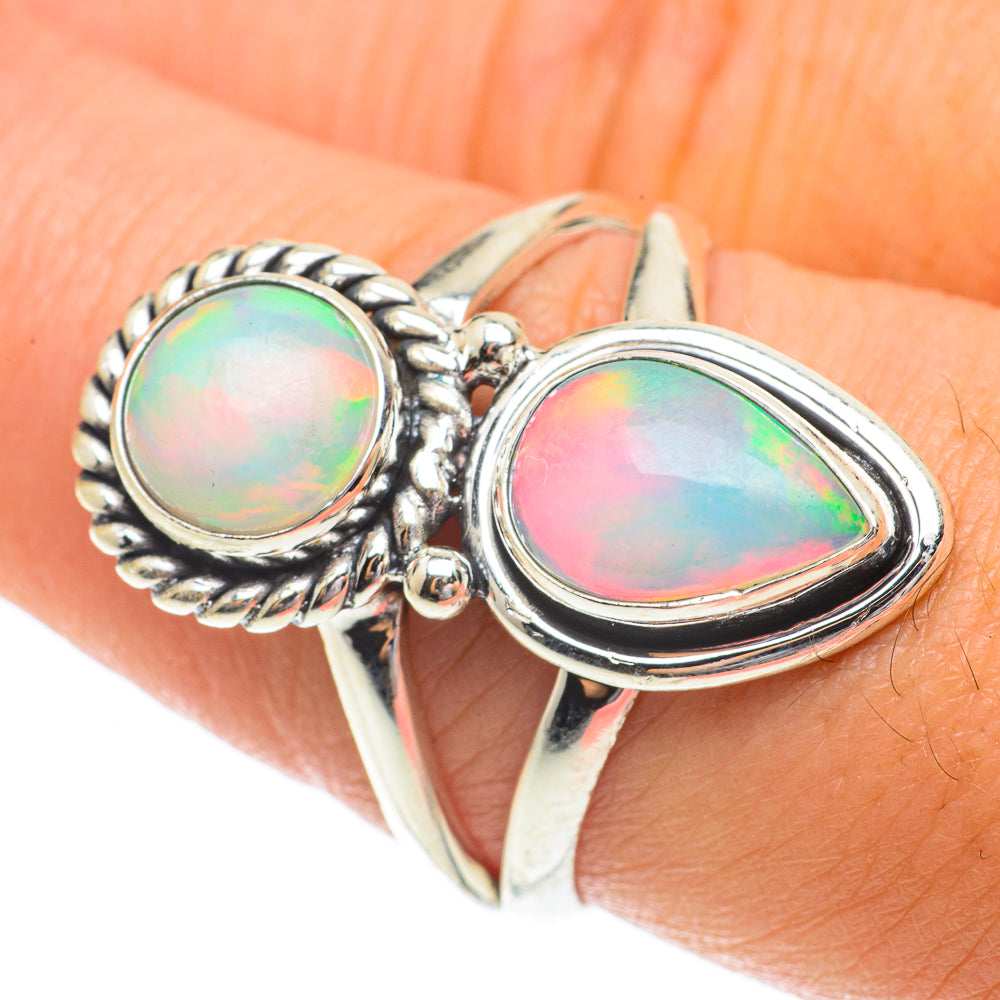 Ethiopian Opal Rings handcrafted by Anasilvercos - RING64550