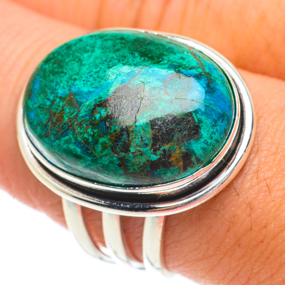 Shattuckite Rings handcrafted by Anasilvercos - RING64573