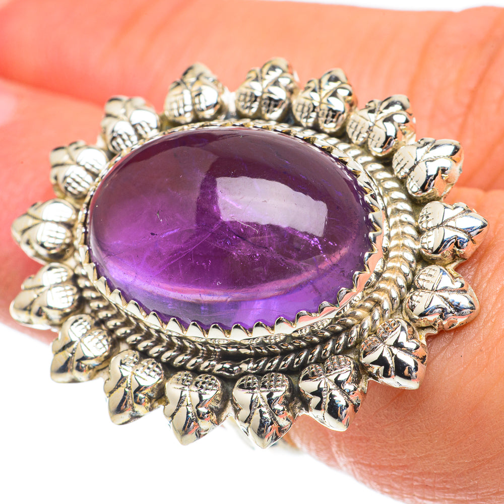Amethyst Rings handcrafted by Anasilvercos - RING64584