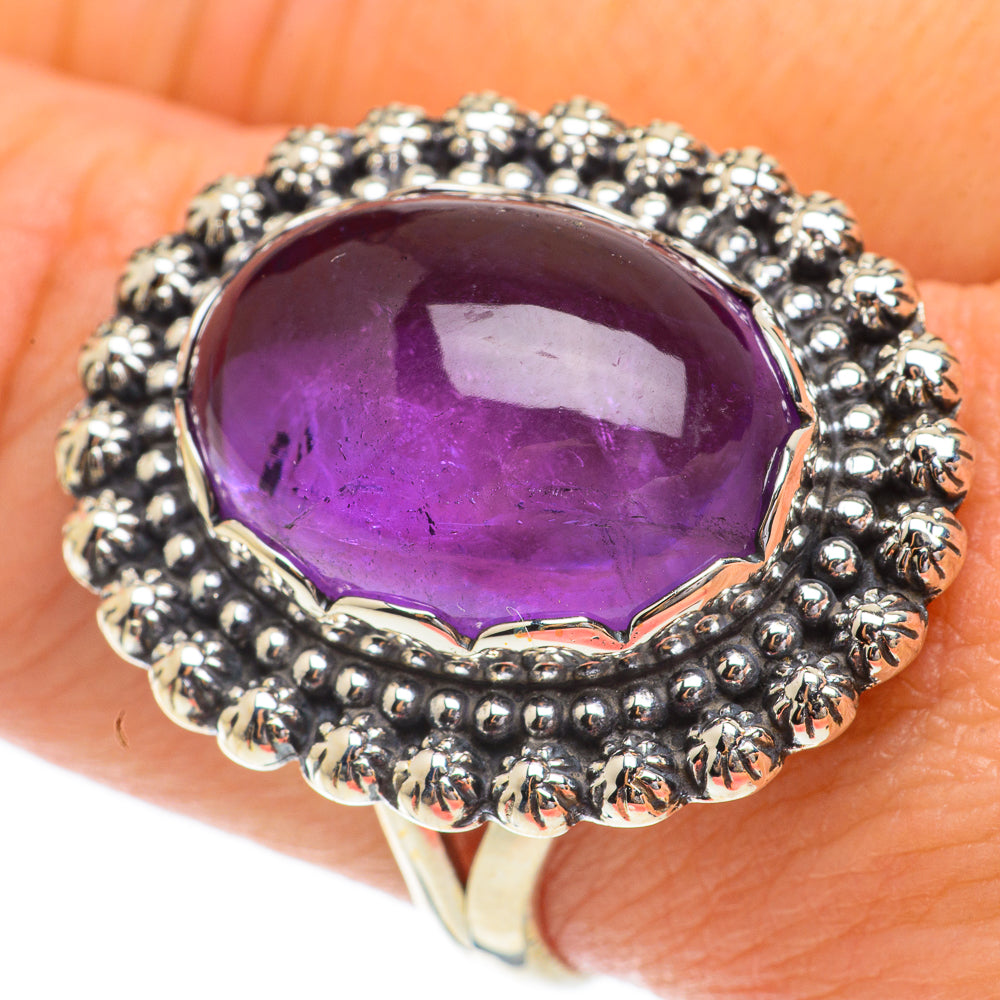 Amethyst Rings handcrafted by Anasilvercos - RING64585
