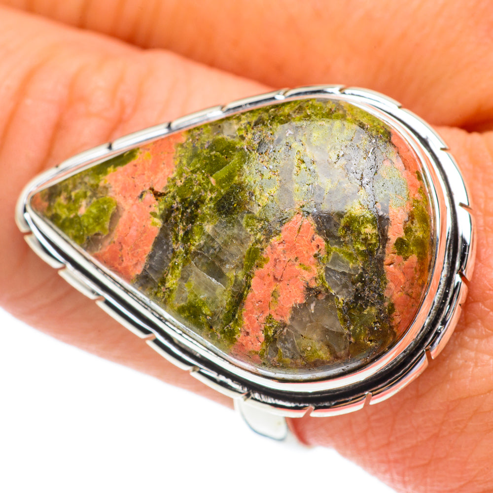 Unakite Rings handcrafted by Anasilvercos - RING64600