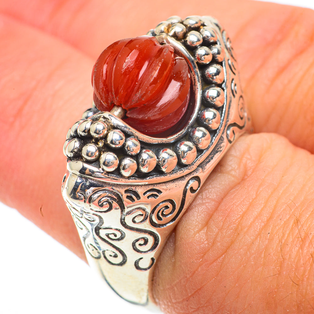 Carnelian Rings handcrafted by Anasilvercos - RING64607