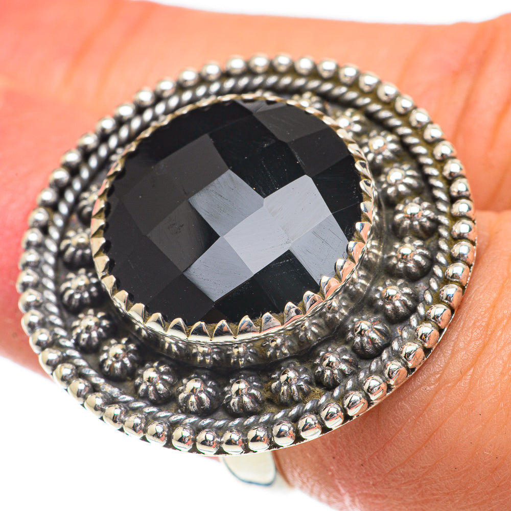 Black Onyx Rings handcrafted by Anasilvercos - RING64611