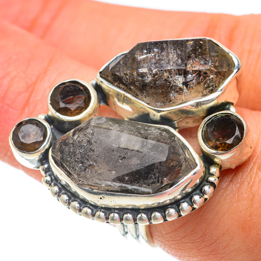 Herkimer Diamond Rings handcrafted by Anasilvercos - RING64614
