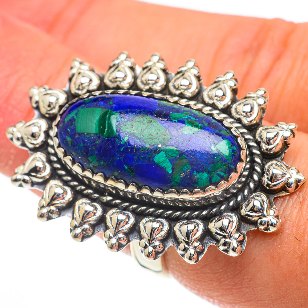 Azurite Rings handcrafted by Anasilvercos - RING64619