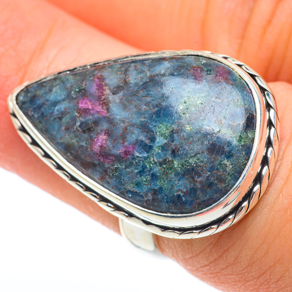 Ruby Fuchsite Rings handcrafted by Anasilvercos - RING64636