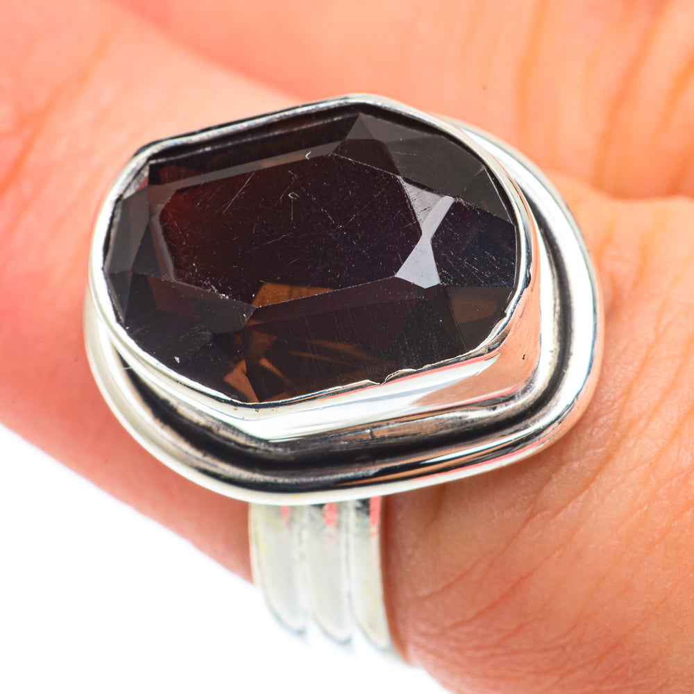 Smoky Quartz Rings handcrafted by Anasilvercos - RING64642