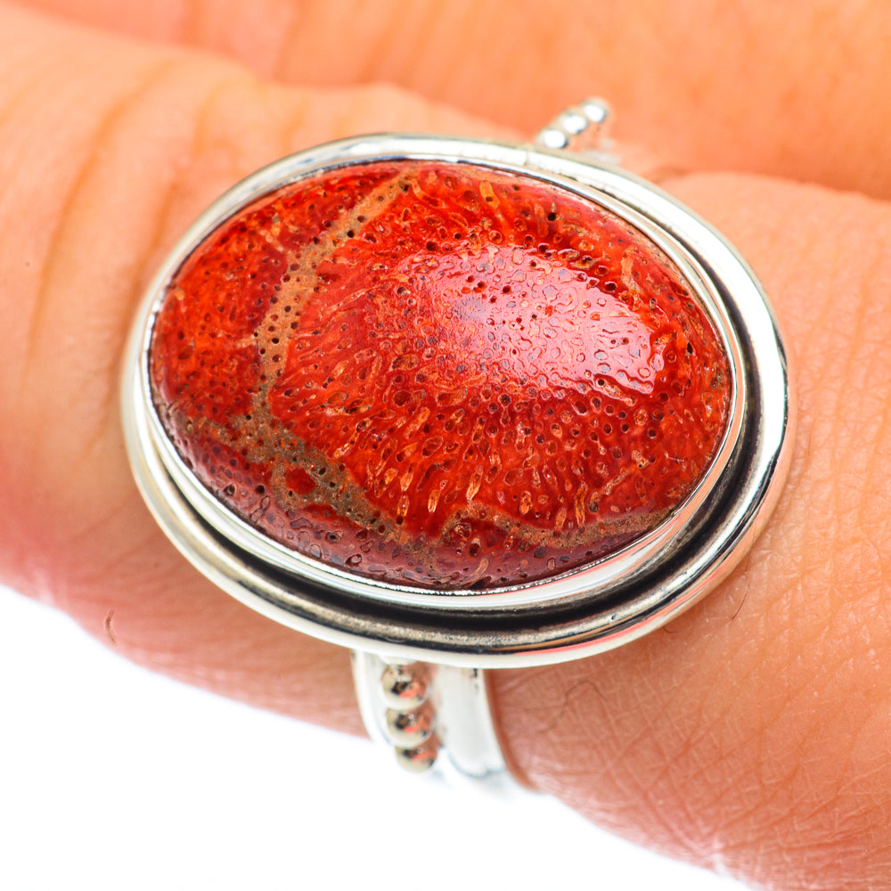 Sponge Coral Rings handcrafted by Anasilvercos - RING64643