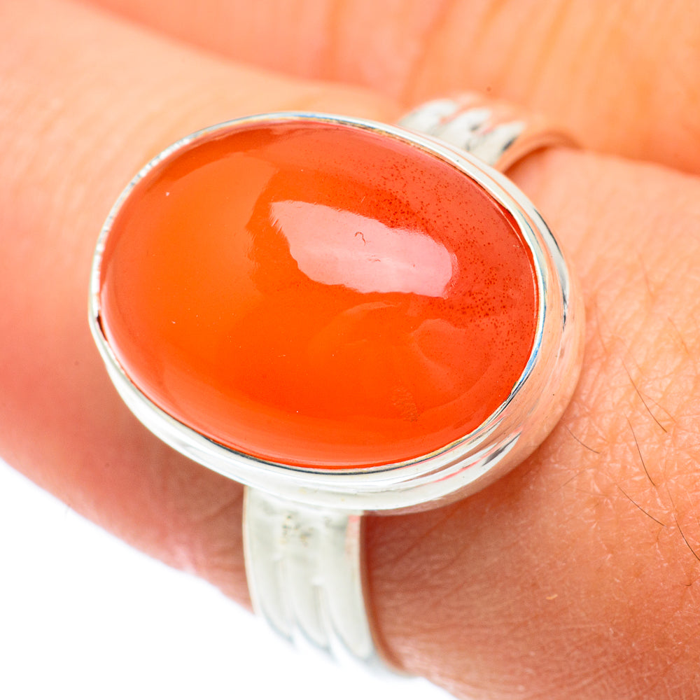 Carnelian Rings handcrafted by Anasilvercos - RING64644