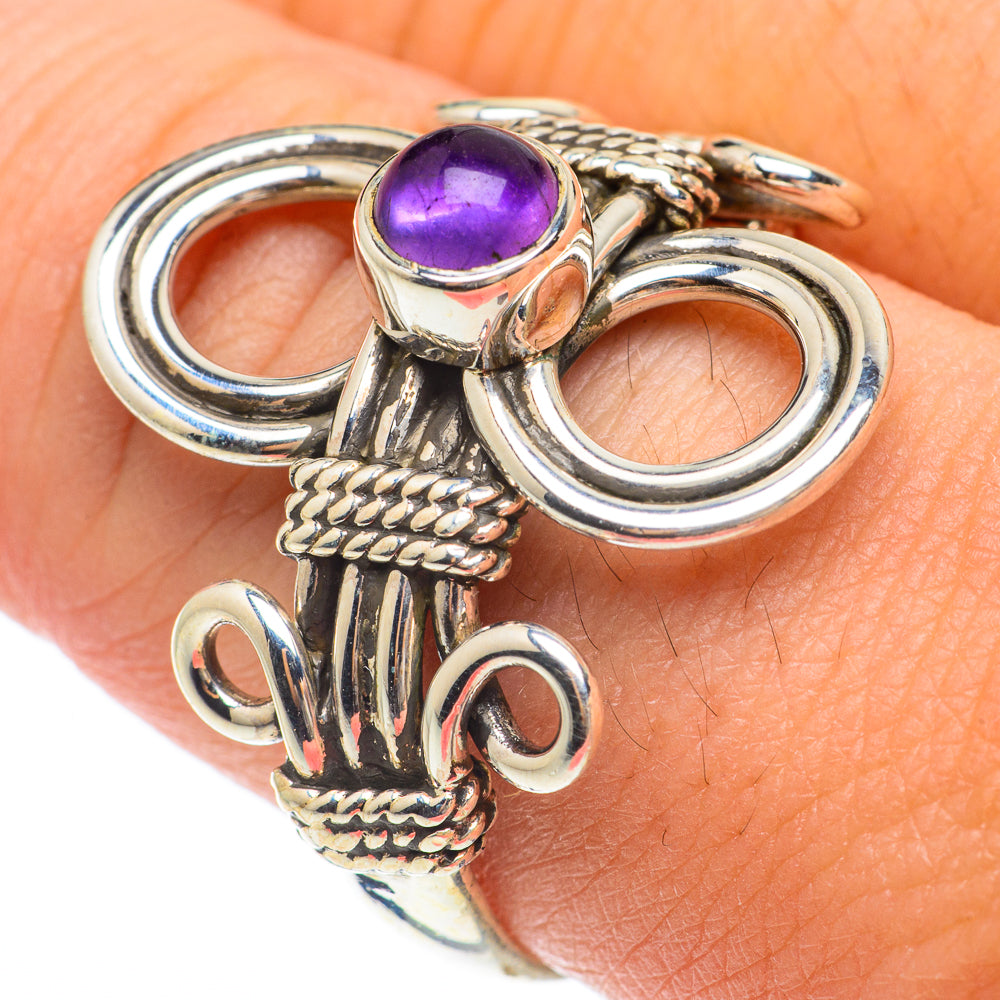 Amethyst Rings handcrafted by Anasilvercos - RING64650