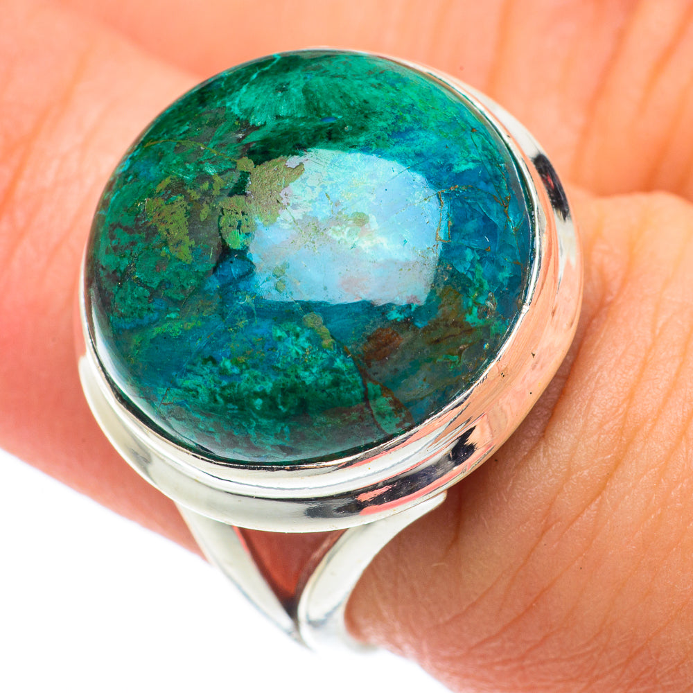 Chrysocolla Rings handcrafted by Anasilvercos - RING64659