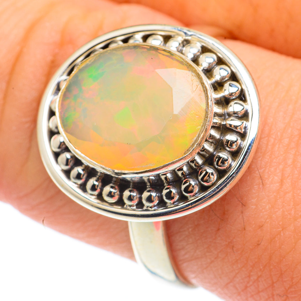 Ethiopian Opal Rings handcrafted by Anasilvercos - RING64661