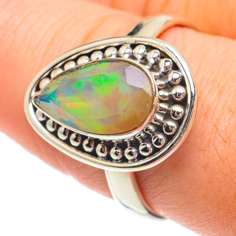 Ethiopian Opal Rings handcrafted by Anasilvercos - RING64663