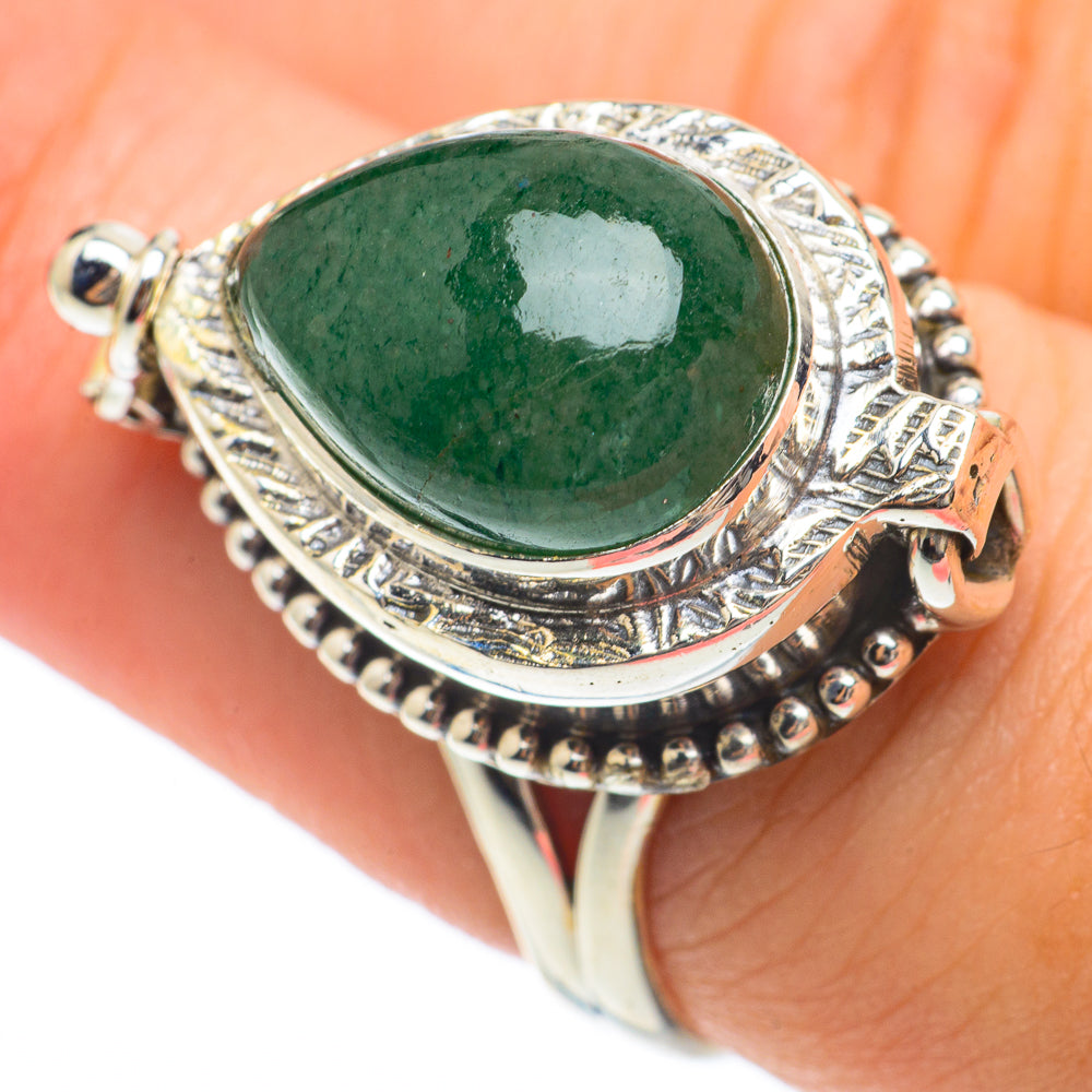 Green Aventurine Rings handcrafted by Anasilvercos - RING64670