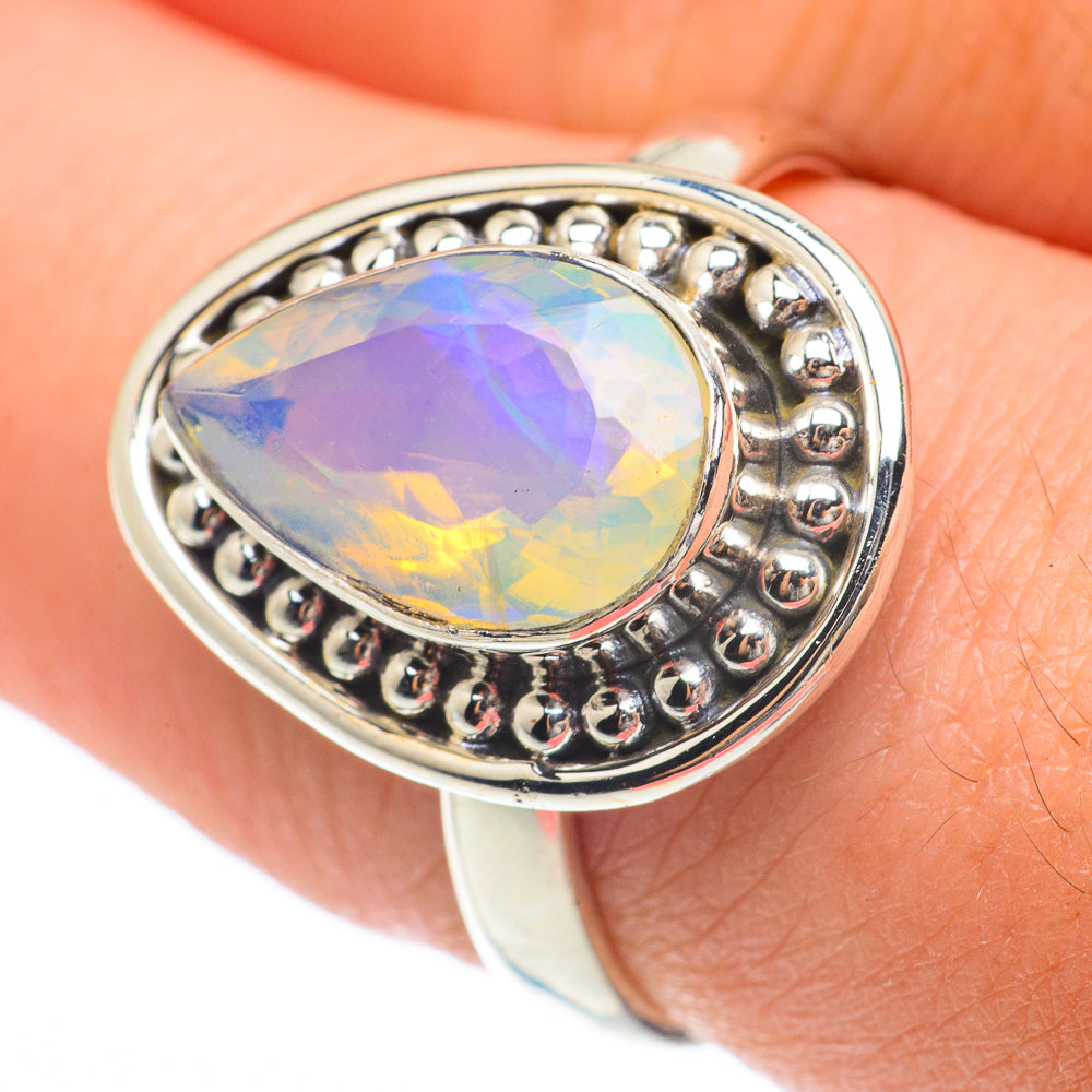 Ethiopian Opal Rings handcrafted by Anasilvercos - RING64690