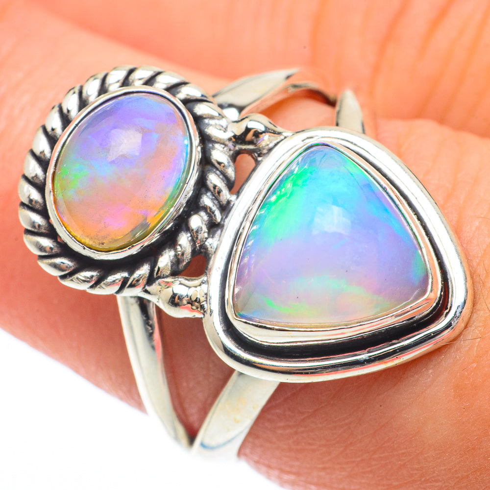 Ethiopian Opal Rings handcrafted by Anasilvercos - RING64693