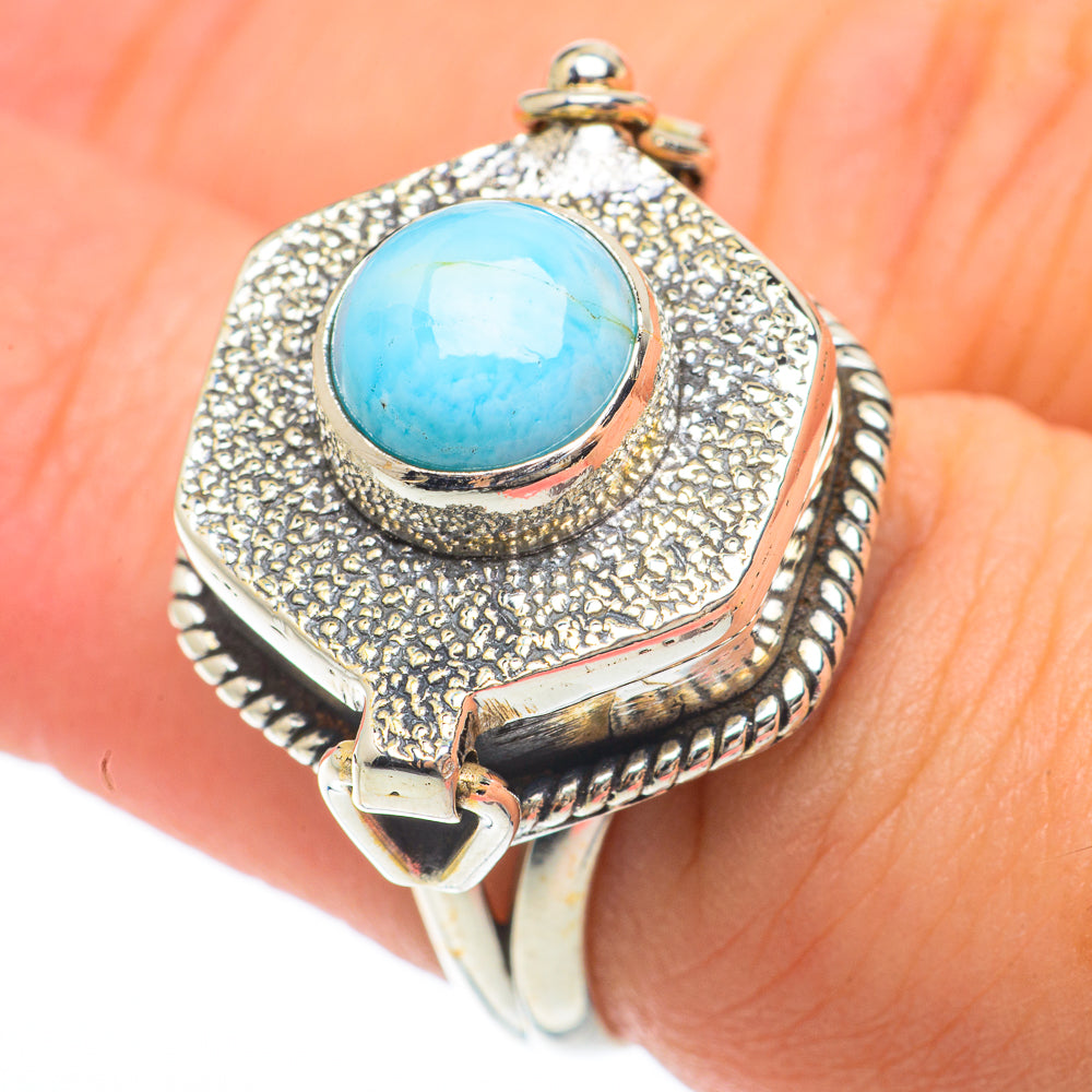 Larimar Rings handcrafted by Anasilvercos - RING64699
