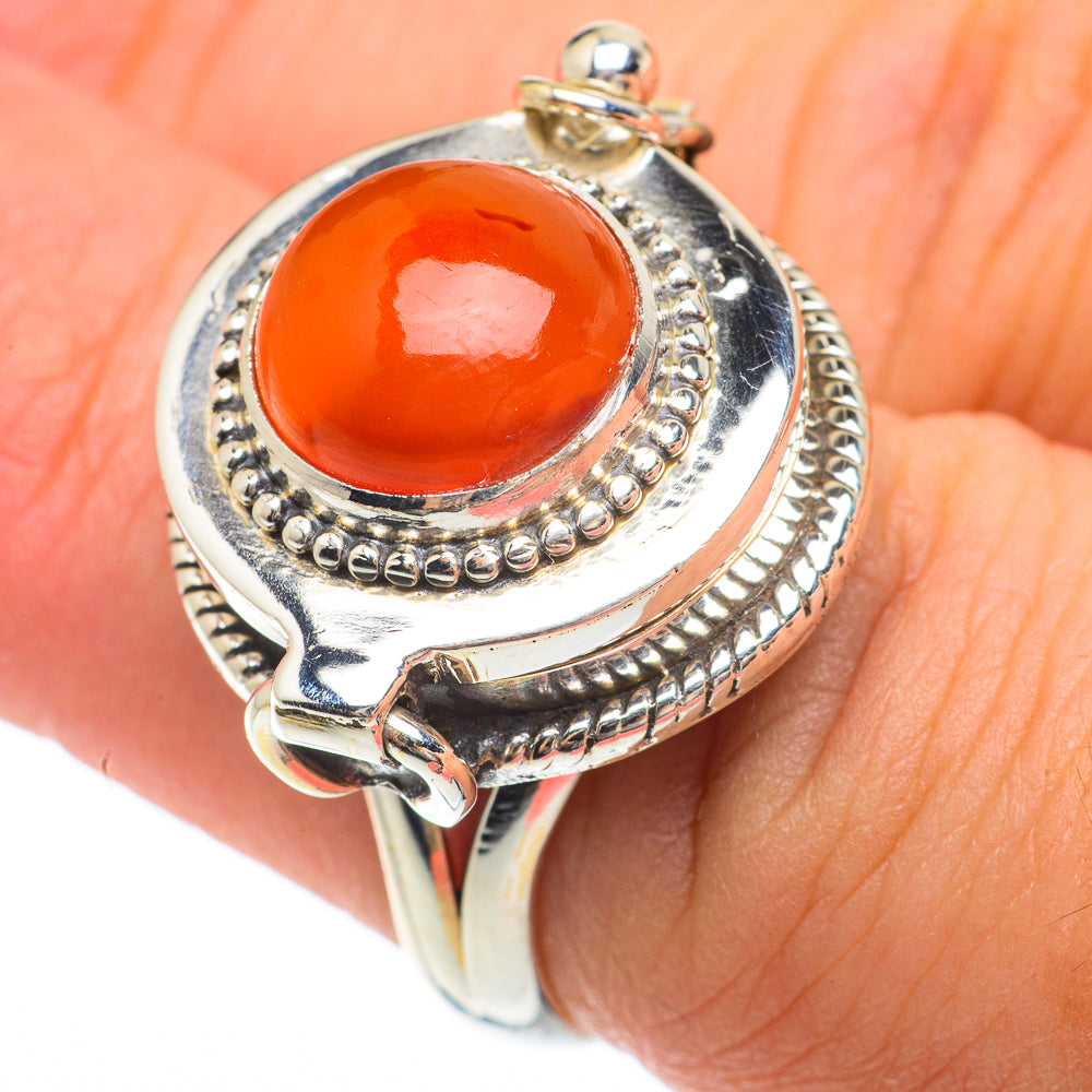 Carnelian Rings handcrafted by Anasilvercos - RING64707