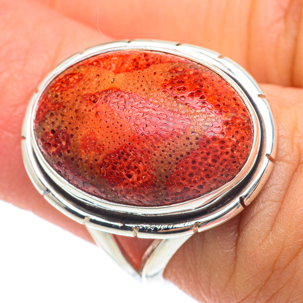 Sponge Coral Rings handcrafted by Anasilvercos - RING64709