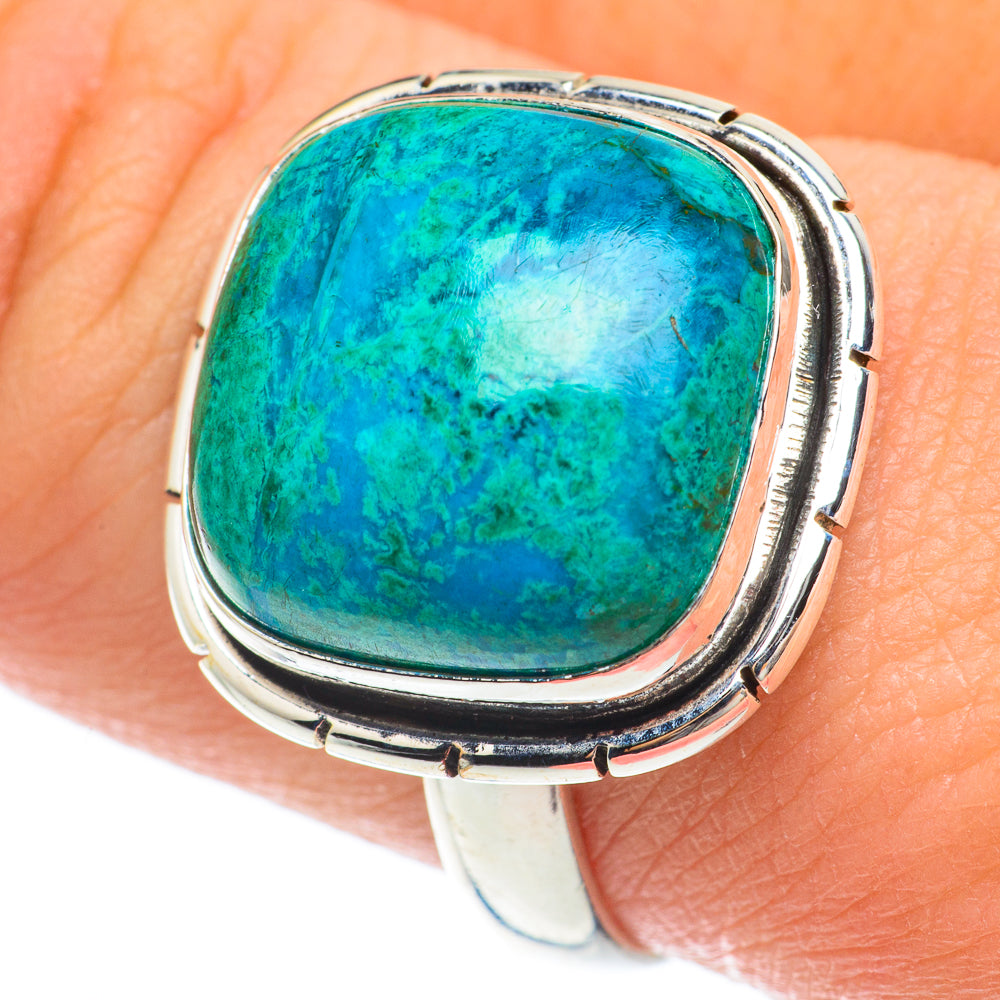 Chrysocolla Rings handcrafted by Anasilvercos - RING64720