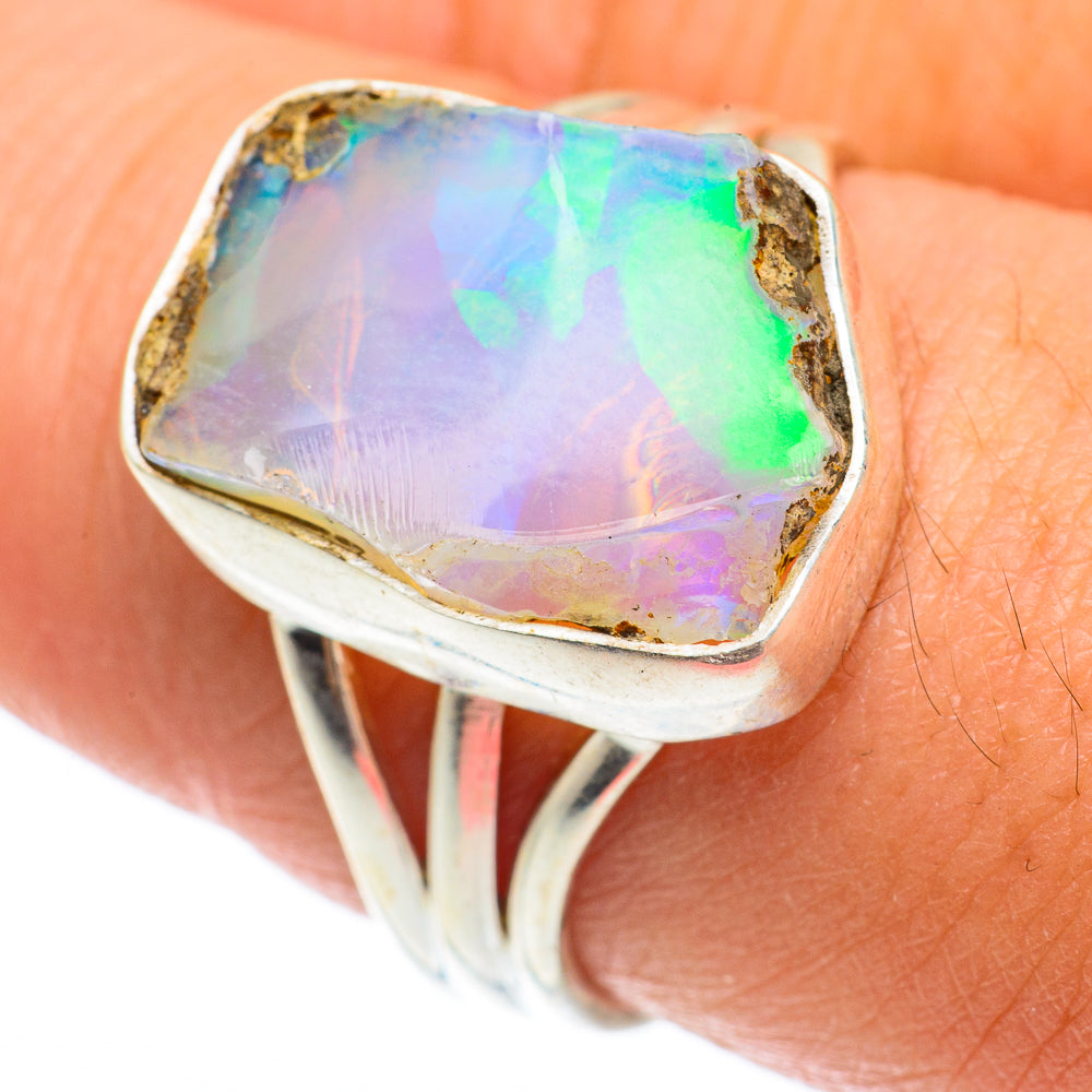 Ethiopian Opal Rings handcrafted by Anasilvercos - RING64724