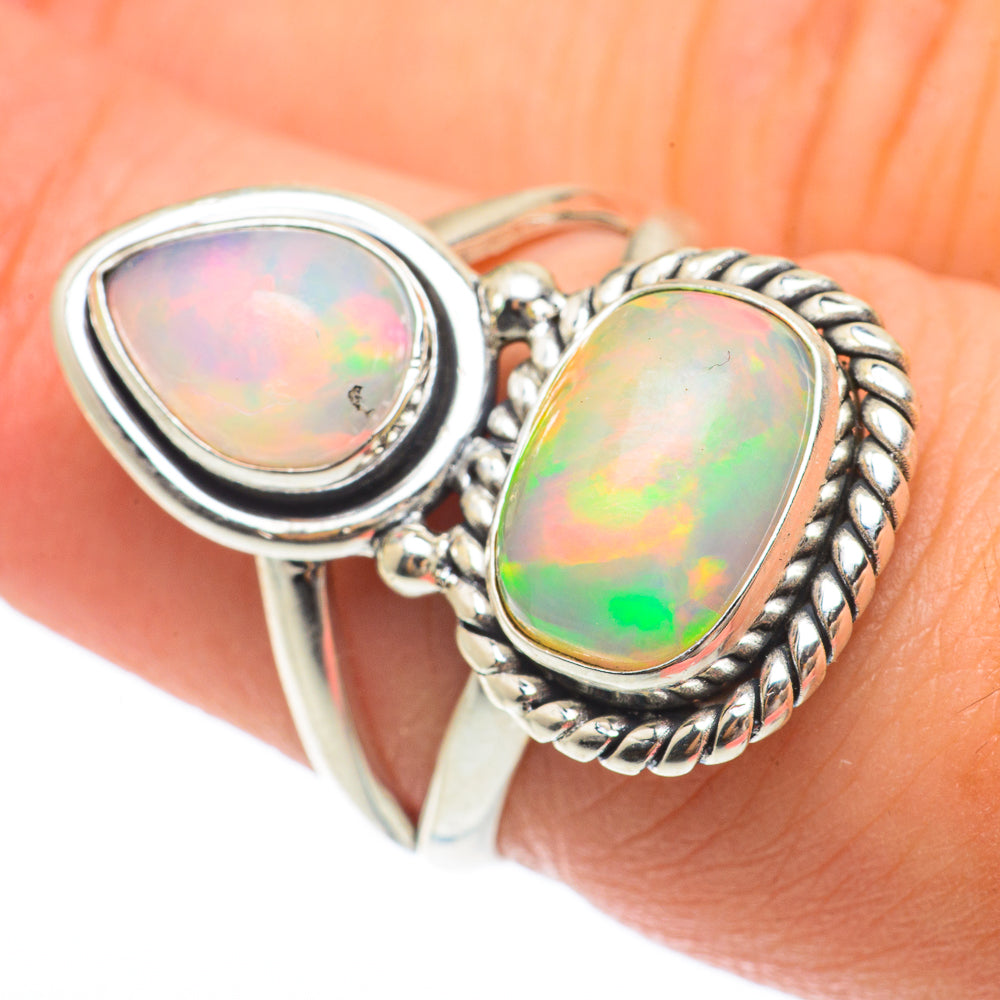 Ethiopian Opal Rings handcrafted by Anasilvercos - RING64726