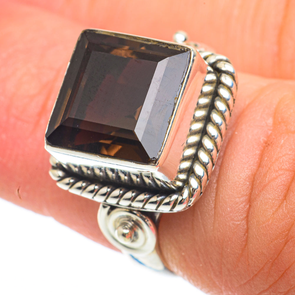 Smoky Quartz Rings handcrafted by Anasilvercos - RING64737