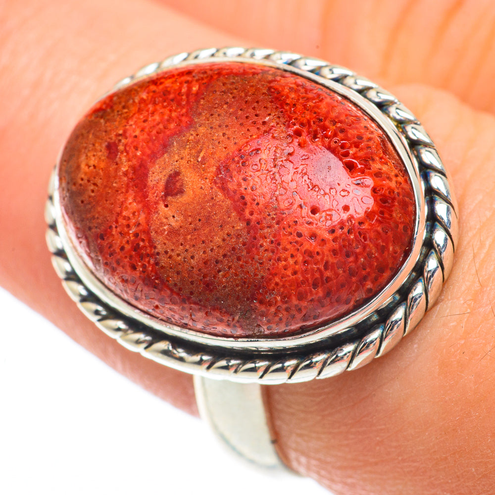 Sponge Coral Rings handcrafted by Anasilvercos - RING64739
