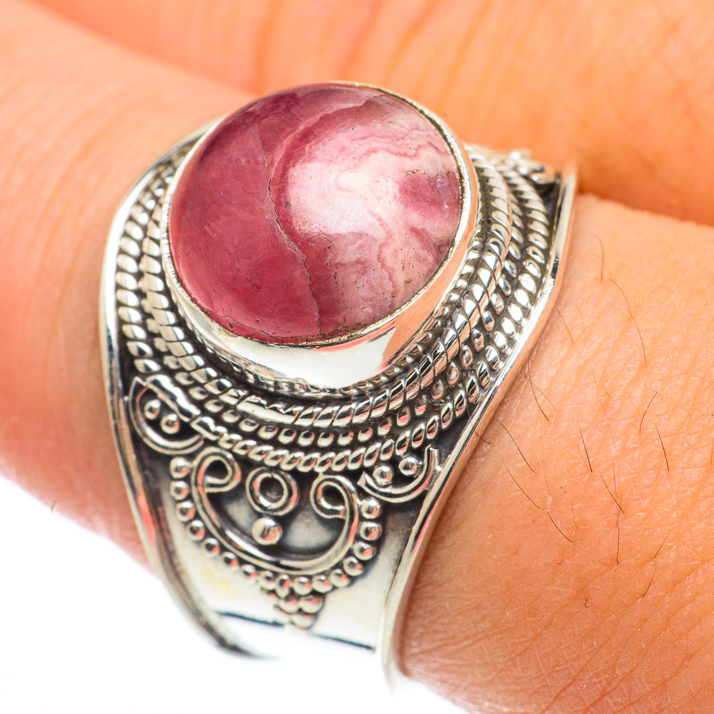 Rhodochrosite Rings handcrafted by Anasilvercos - RING64741