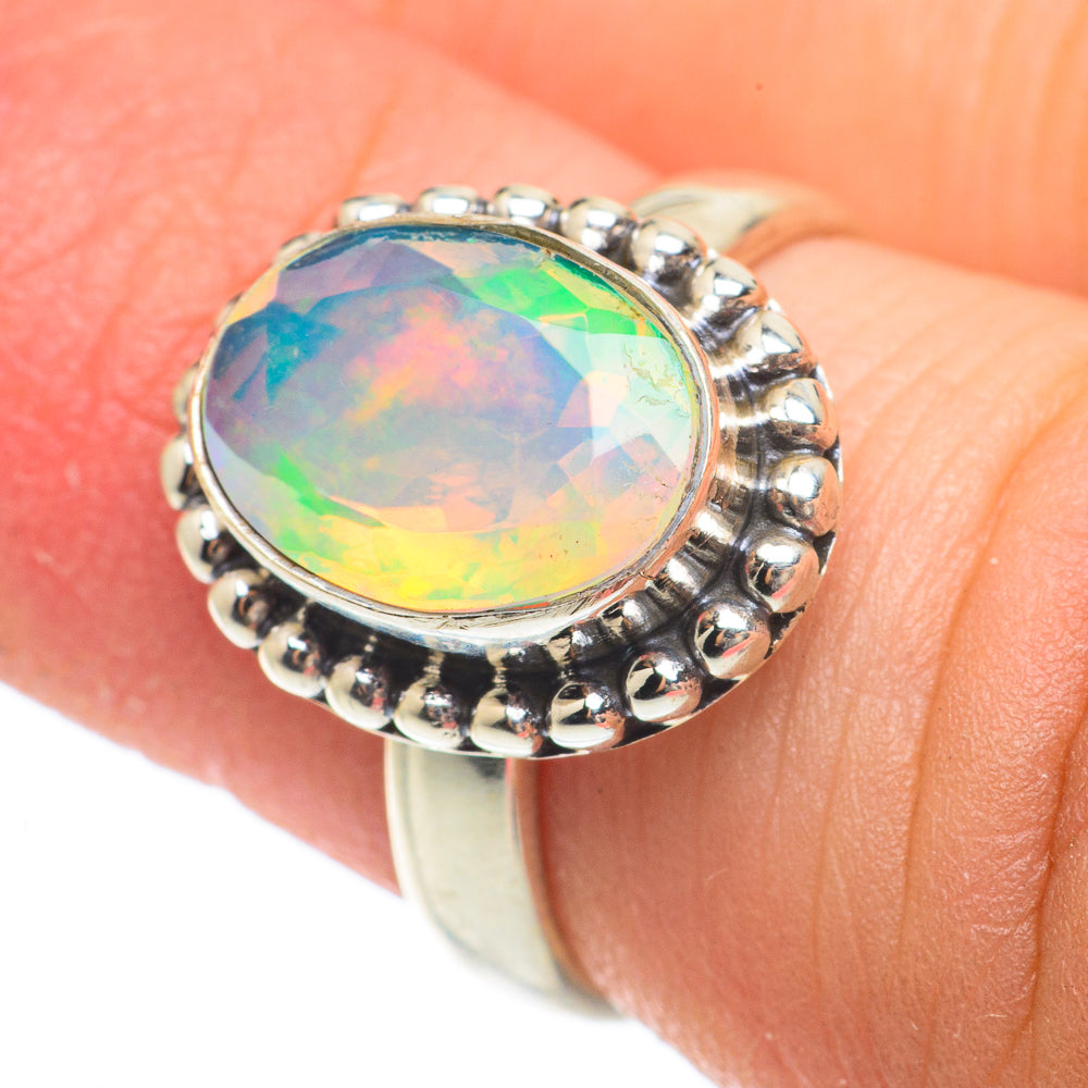 Ethiopian Opal Rings handcrafted by Anasilvercos - RING64750