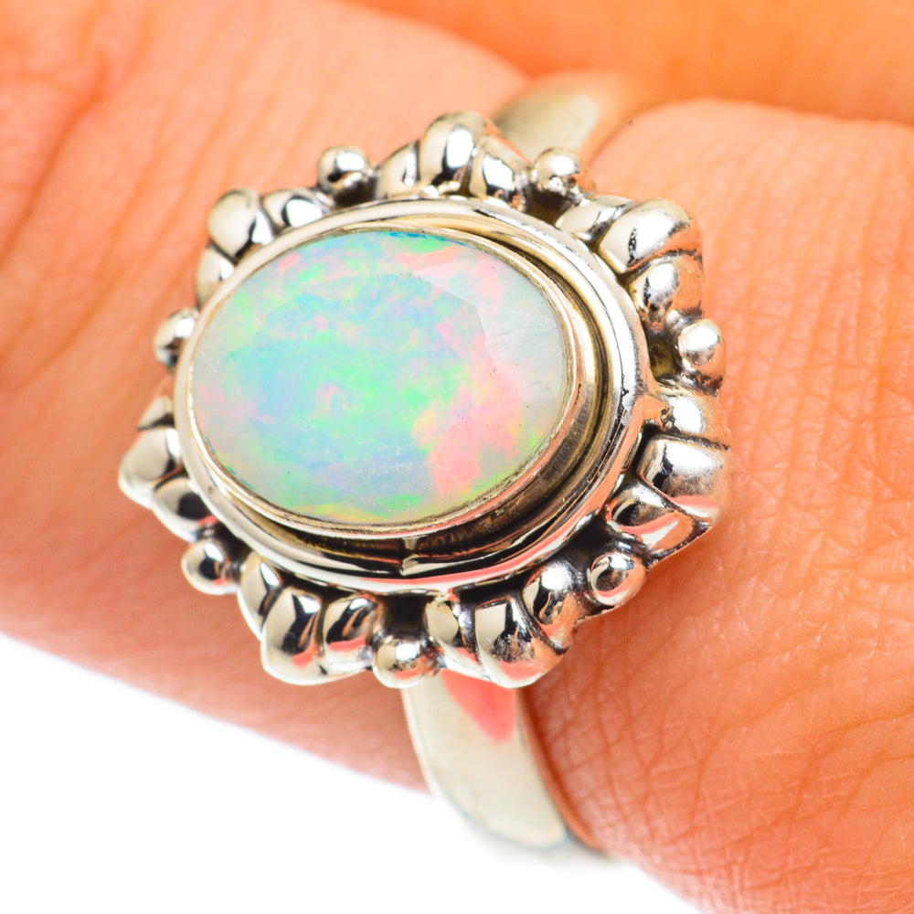 Ethiopian Opal Rings handcrafted by Anasilvercos - RING64752