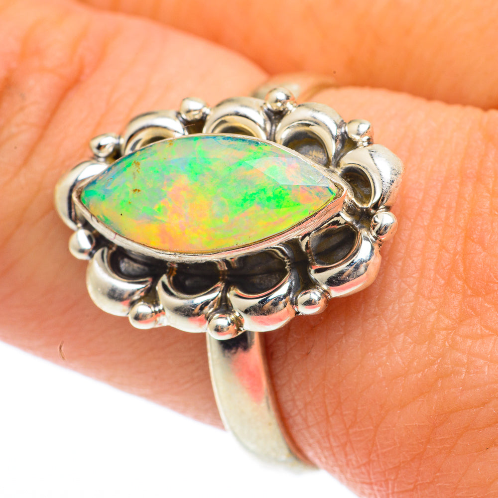 Ethiopian Opal Rings handcrafted by Anasilvercos - RING64754