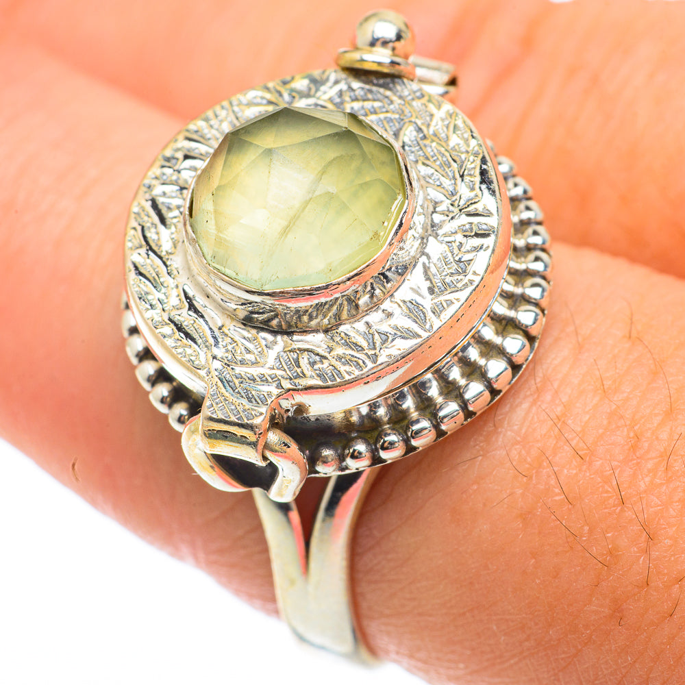 Prehnite Rings handcrafted by Anasilvercos - RING64761