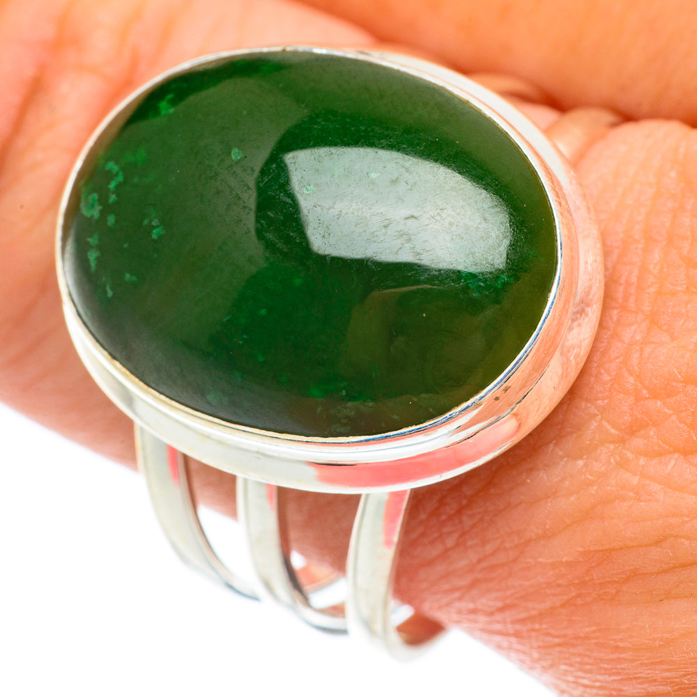 Green Aventurine Rings handcrafted by Anasilvercos - RING64762