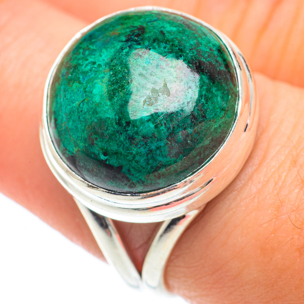Chrysocolla Rings handcrafted by Anasilvercos - RING64763