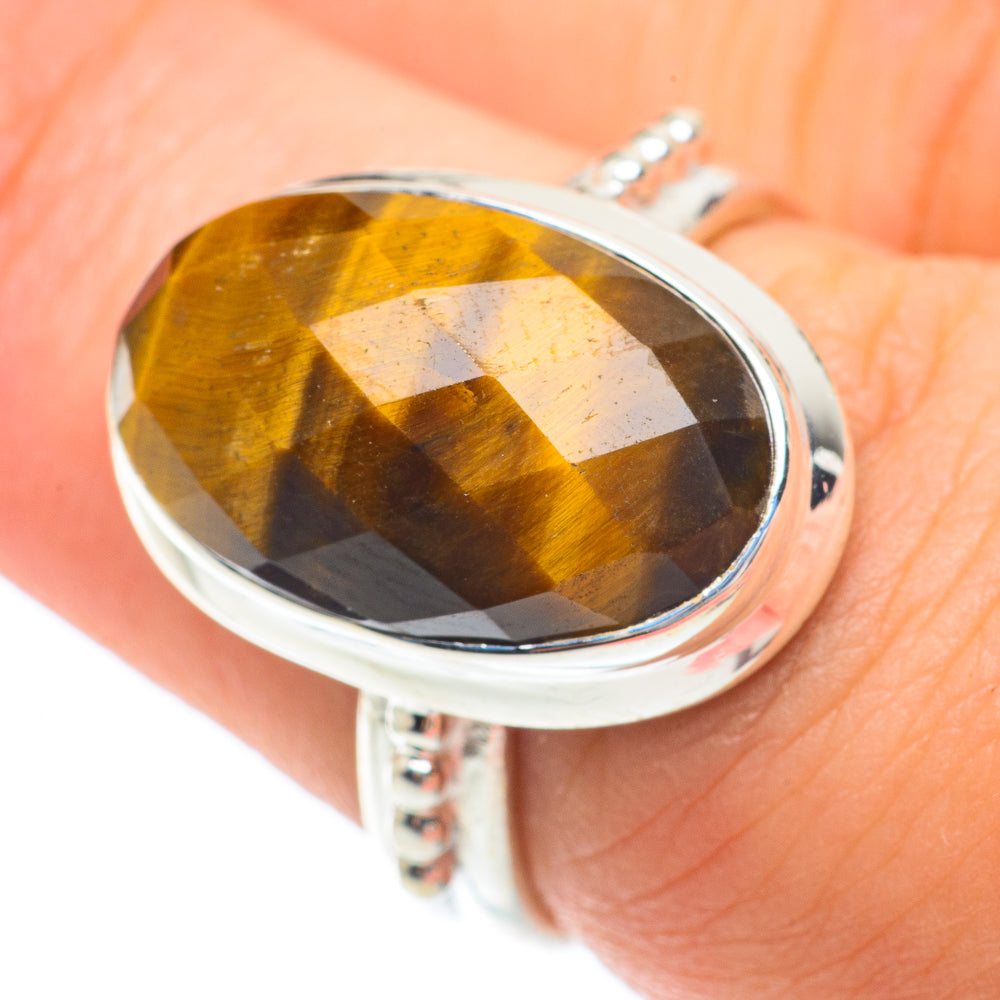 Tiger Eye Rings handcrafted by Anasilvercos - RING64764