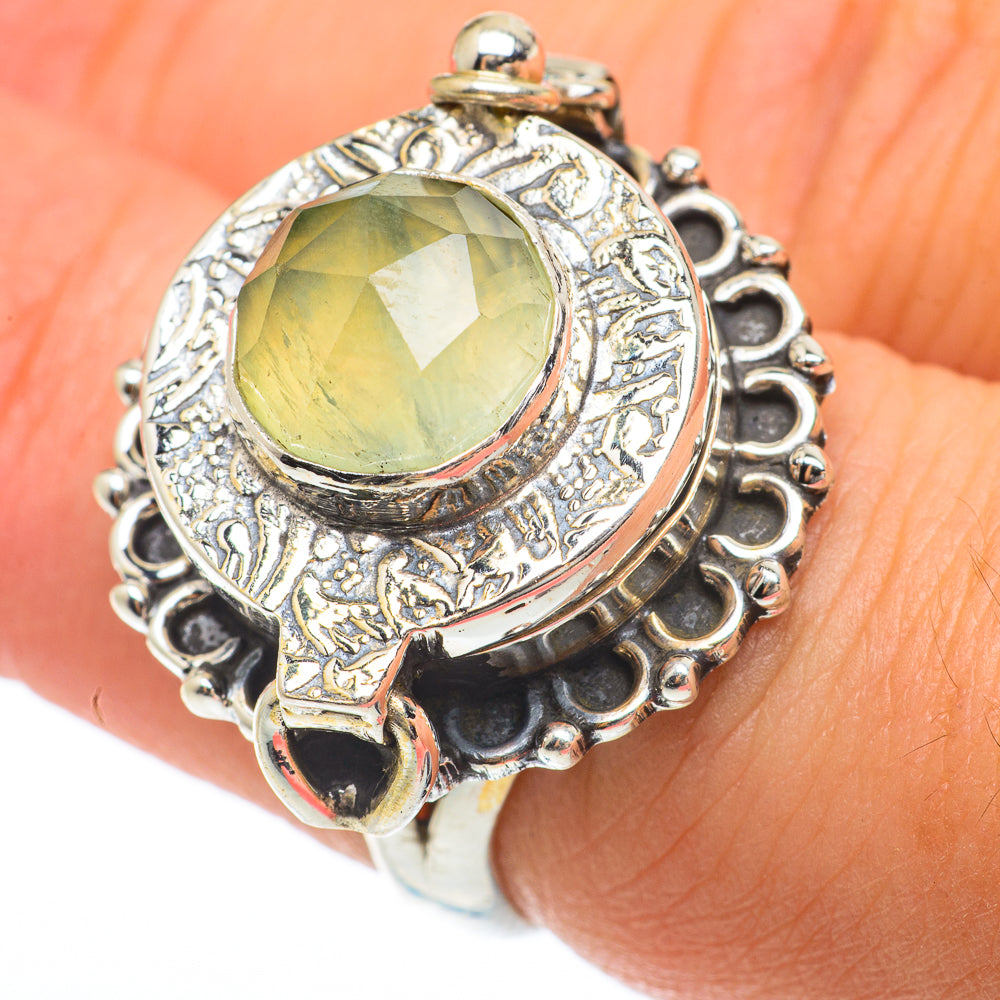 Prehnite Rings handcrafted by Anasilvercos - RING64787