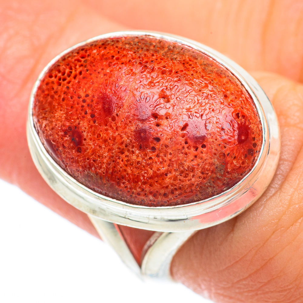 Sponge Coral Rings handcrafted by Anasilvercos - RING64794
