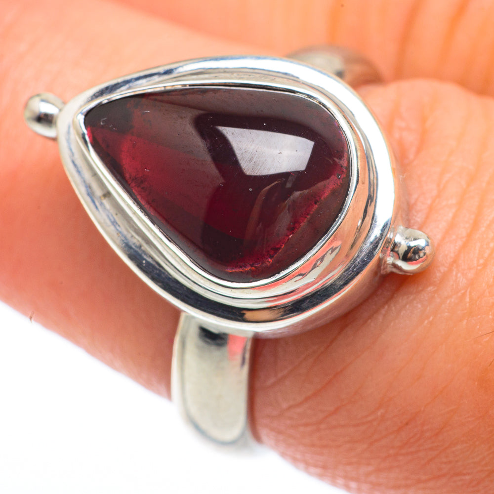 Garnet Rings handcrafted by Anasilvercos - RING64798