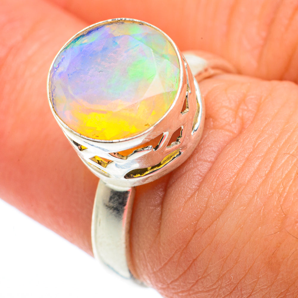 Ethiopian Opal Rings handcrafted by Anasilvercos - RING64801
